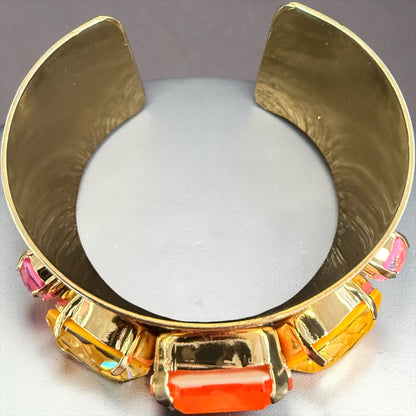 Australian Crystal Wide Cuff Bracelet