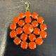 Large Orange Australian Crystal Charm
