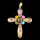 Multi-Color Australian Crystal Cross Charm