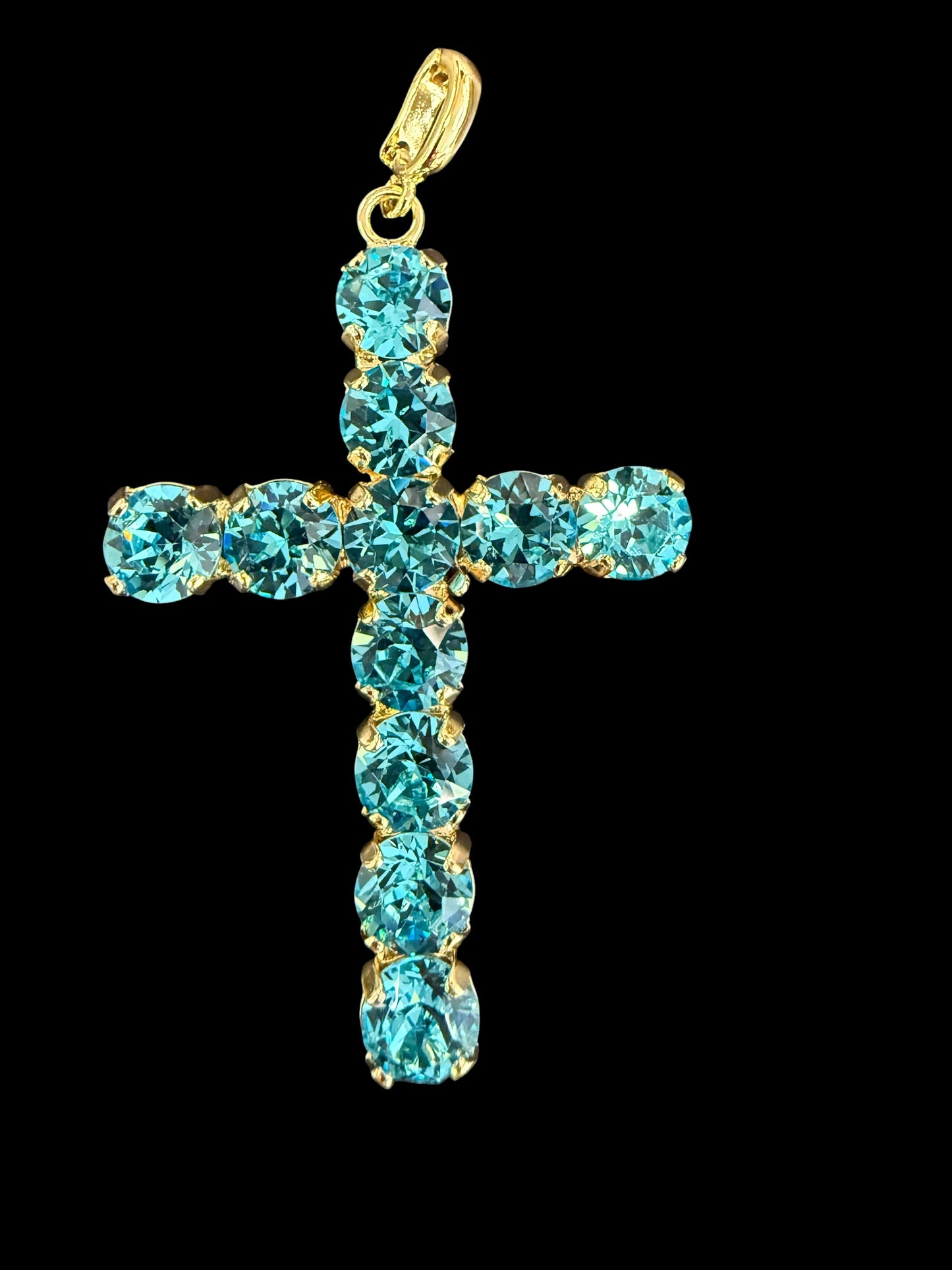 Australian Crystal Cross Charm