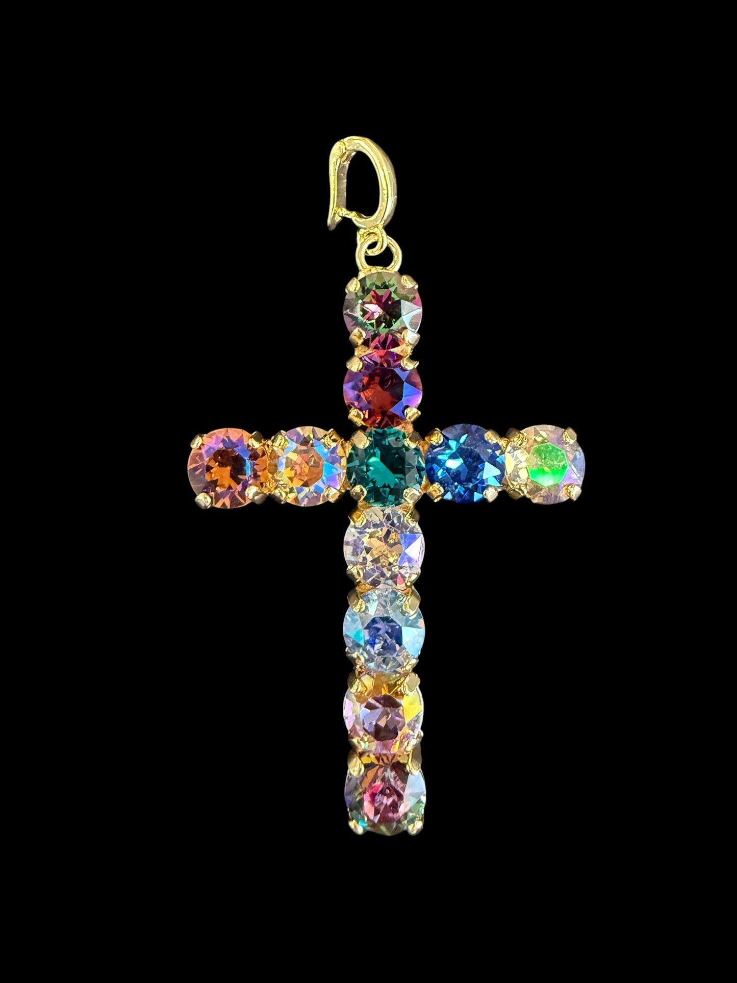 Australian Crystal Cross Charm