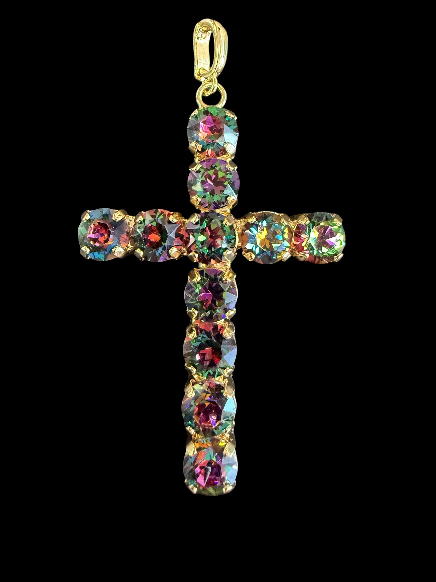Australian Crystal Cross Charm
