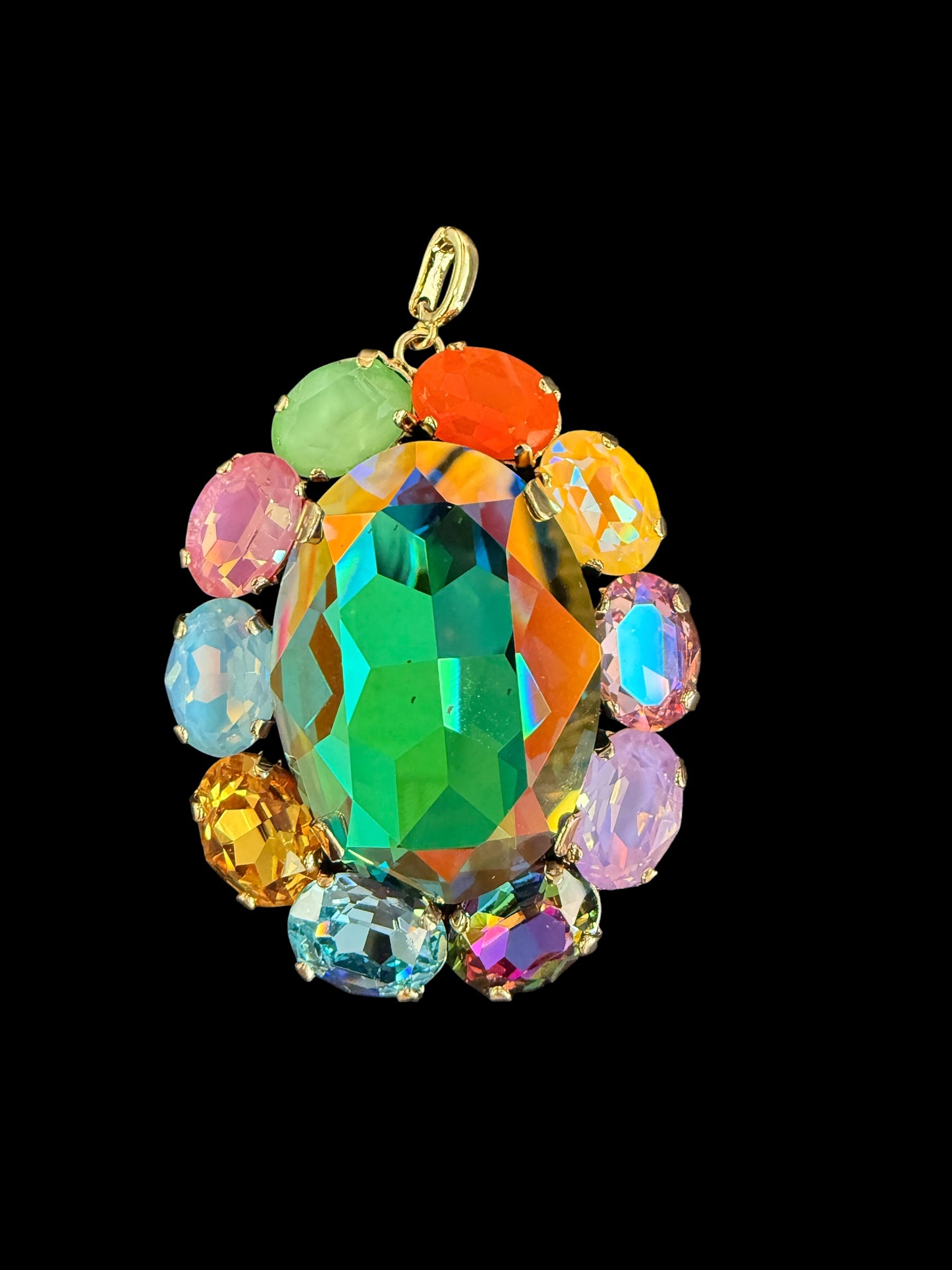 Large Oval Australian Crystal Charm