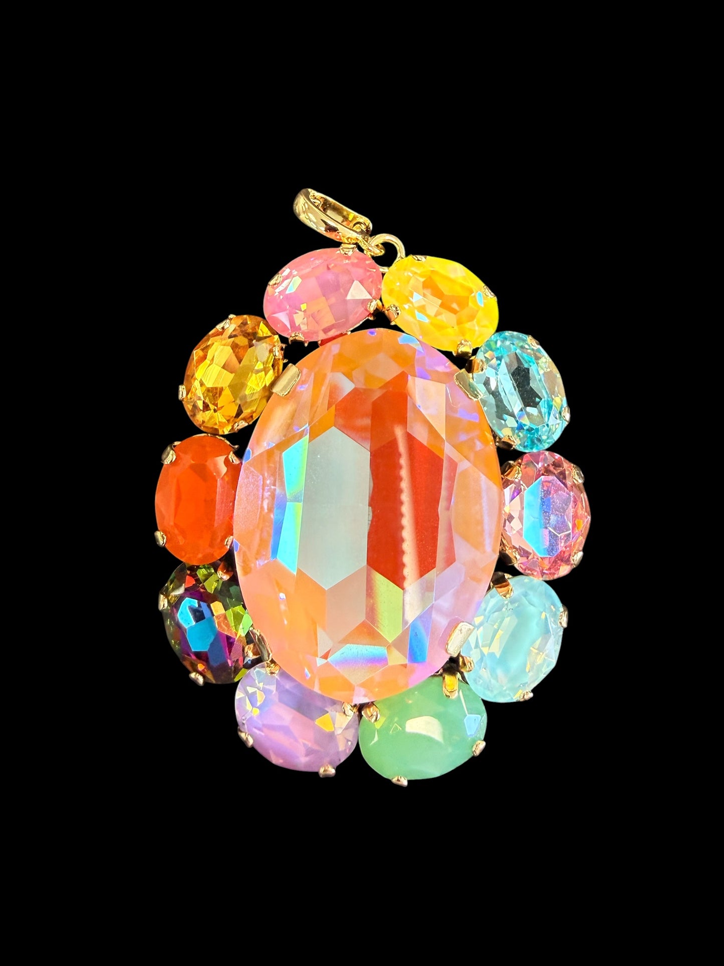Large Oval Australian Crystal Charm