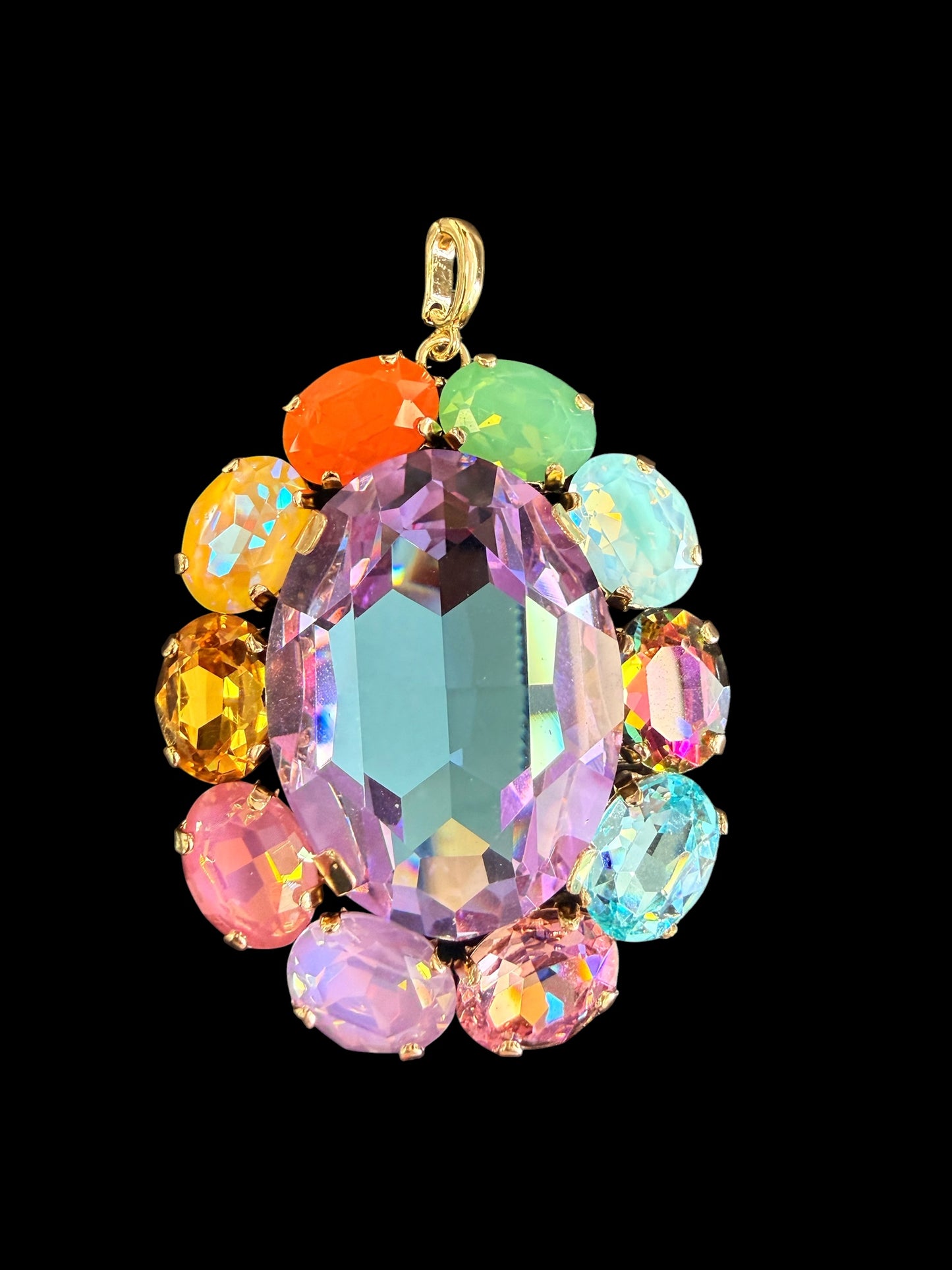 Large Oval Australian Crystal Charm