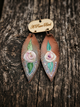 A Rare Bird Leather Feather Earings