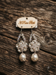 A Rare Bird Crystal Pear Earings