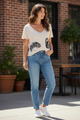 I love Linen  White tiger Tee
