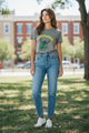 I love linen Cut off sleeve Graphic Tee