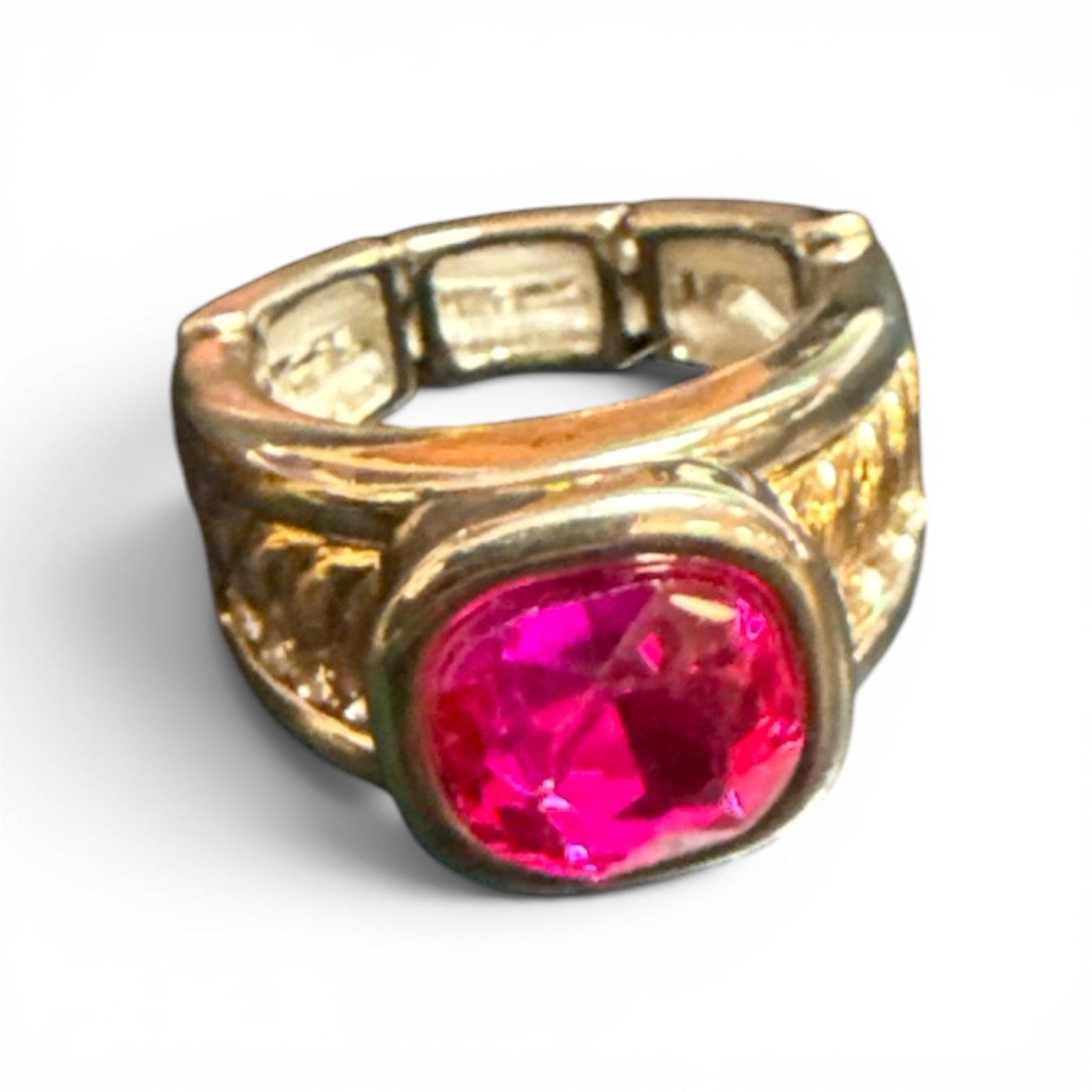 Alice Pink braided design ring