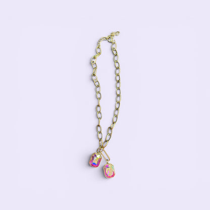 Alice  double stone necklace