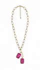 Alice  double stone necklace
