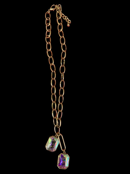 Alice  double stone necklace