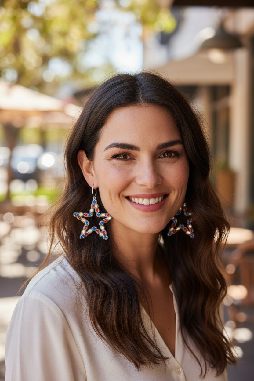 Alice from Dallas Star Earrings