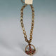 Alice Gold Peace AB Stone Link Necklace