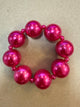 Alice Large Color Bead Stretch Bracelet