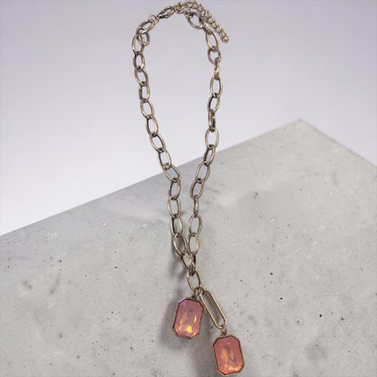Alice  double stone necklace