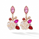 Alice Fushia Flower Earrings