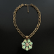Alice Mint Flower Necklace