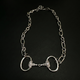 Alice Bronze Crystal Double Horse Bite Necklace