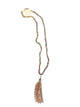 Alice Beaded Tassel Necklace