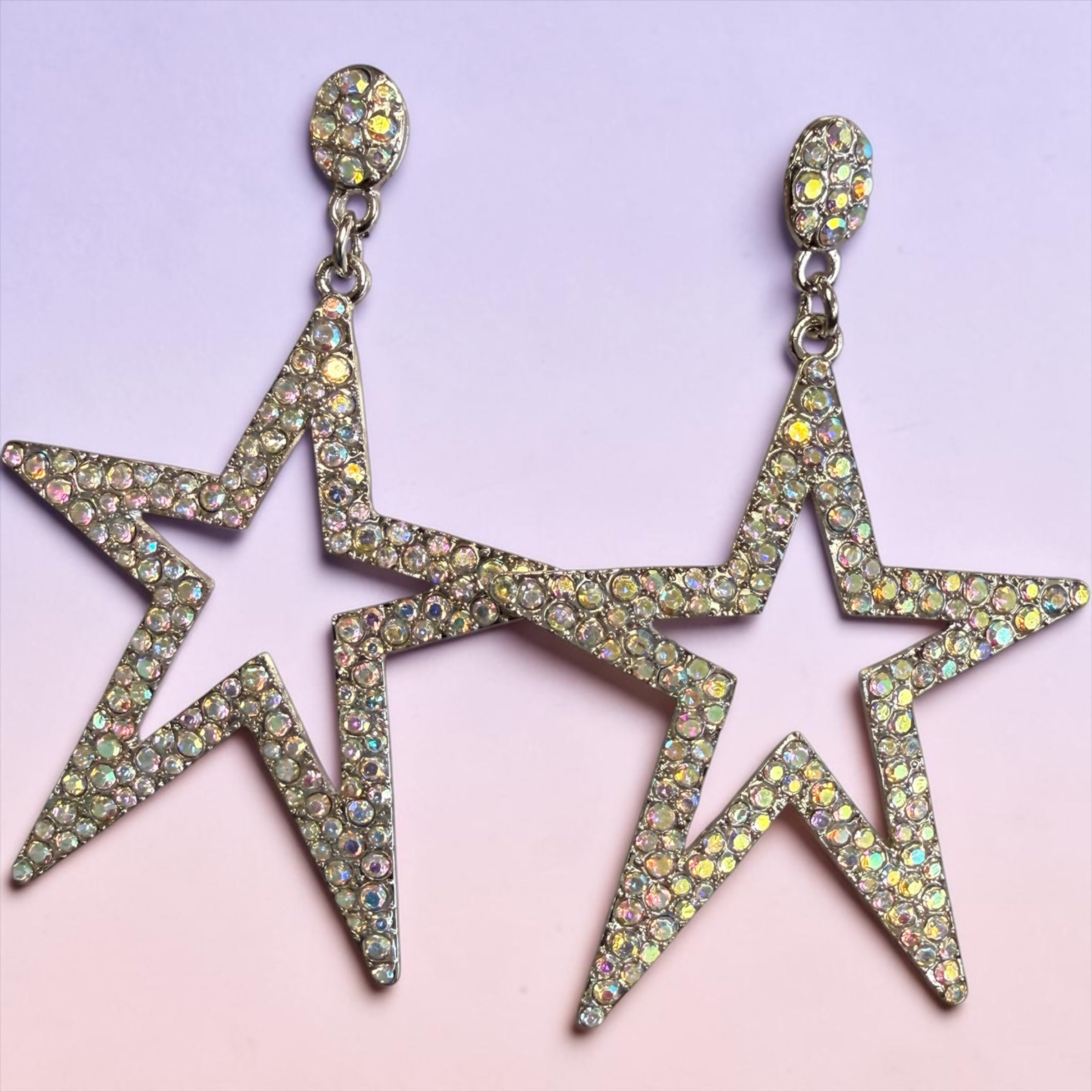 Crystal Star Large Alice Earrings