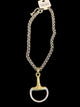 Alice Large Chunky Horse Bit Necklace – Silver & Gold
