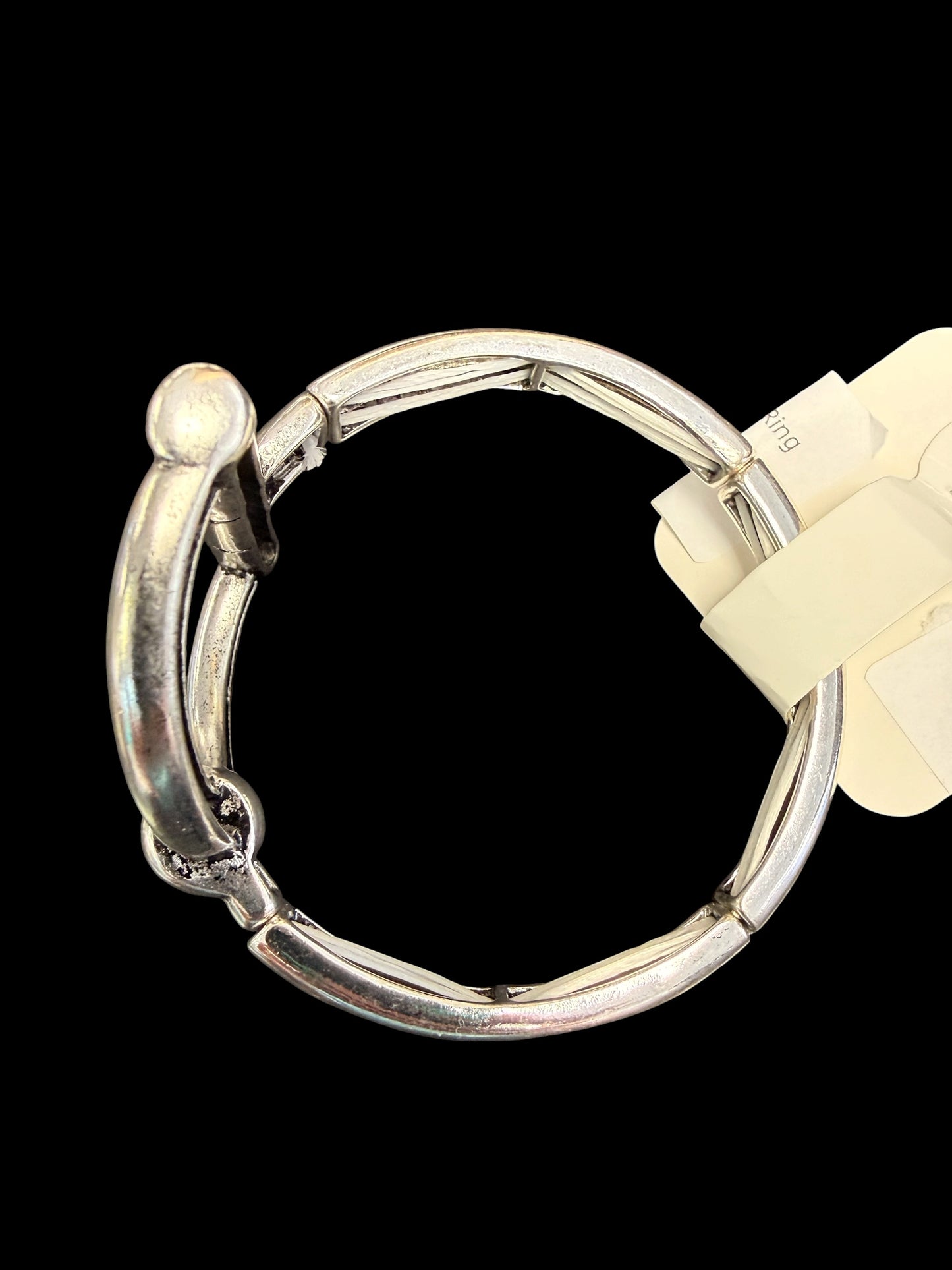 Alice Stretch Bracelet – Silver Horse Bit D-Ring