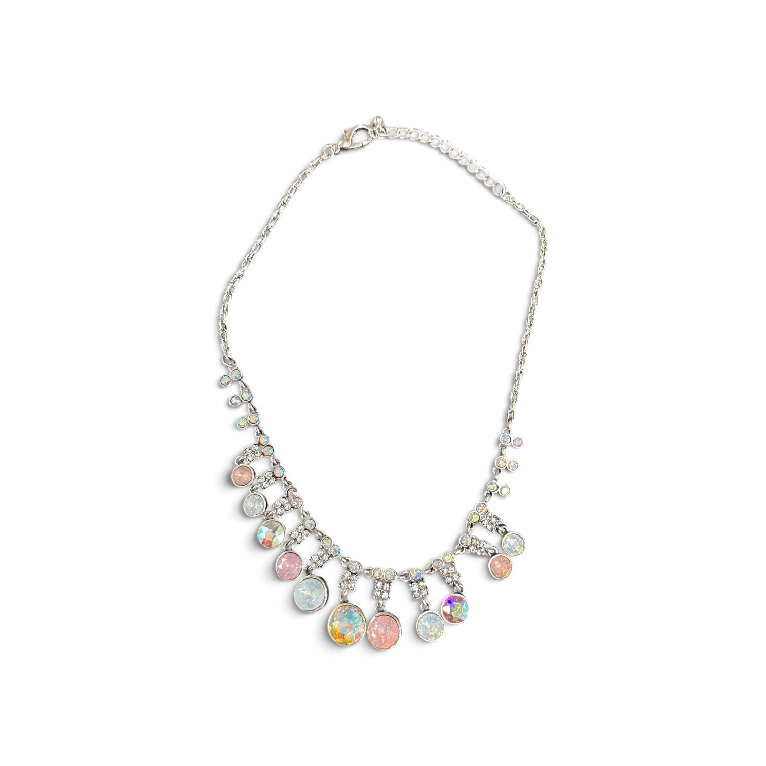 Alice  Small Crystal & Stone Collar Necklace
