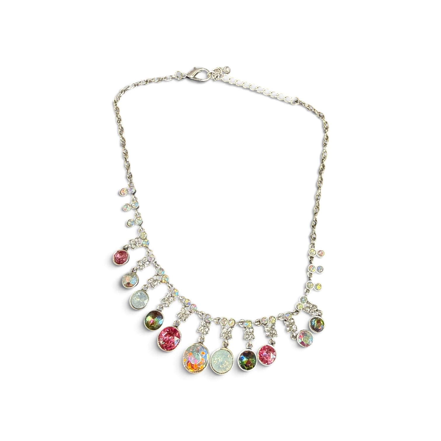 Alice  Small Crystal & Stone Collar Necklace