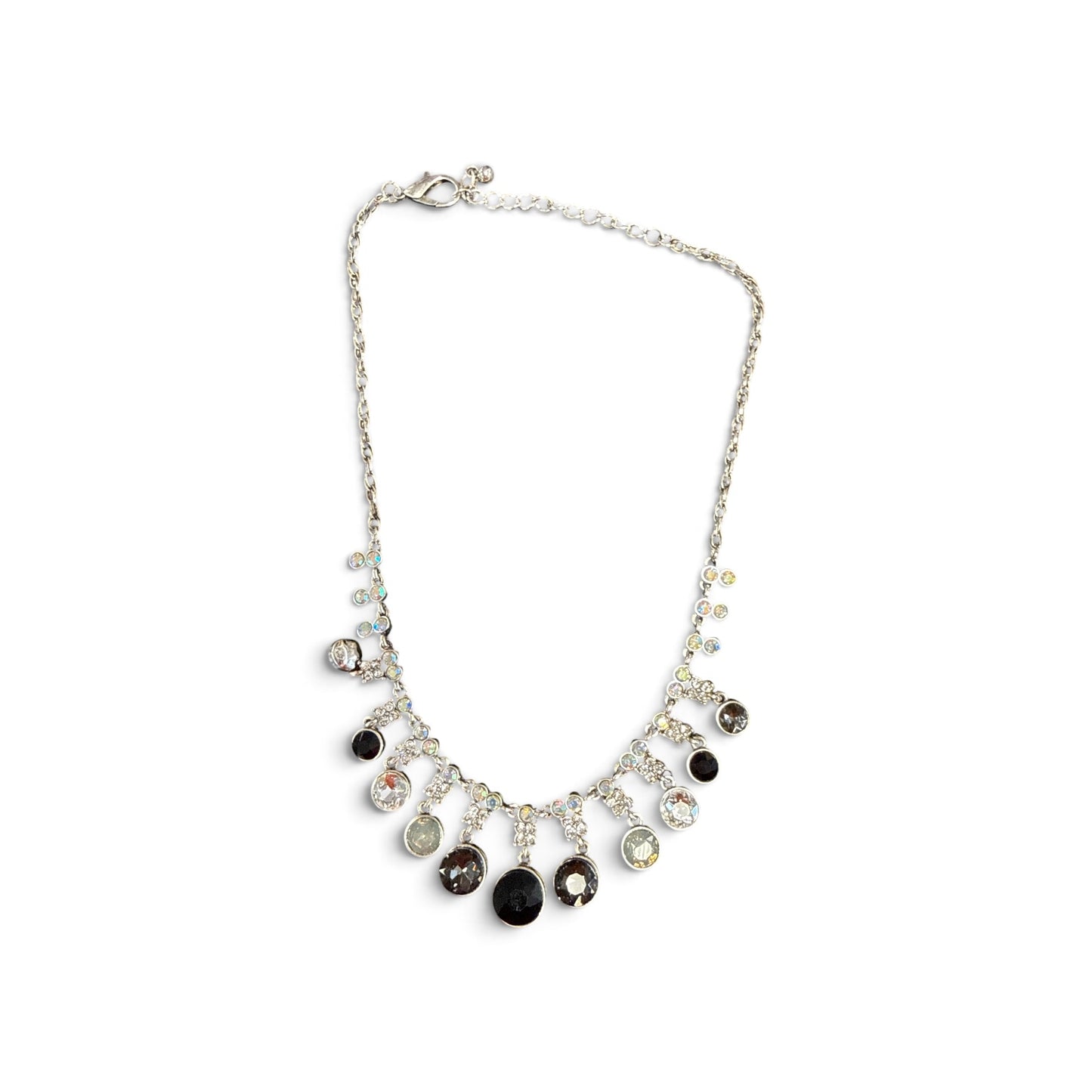 Alice  Small Crystal & Stone Collar Necklace