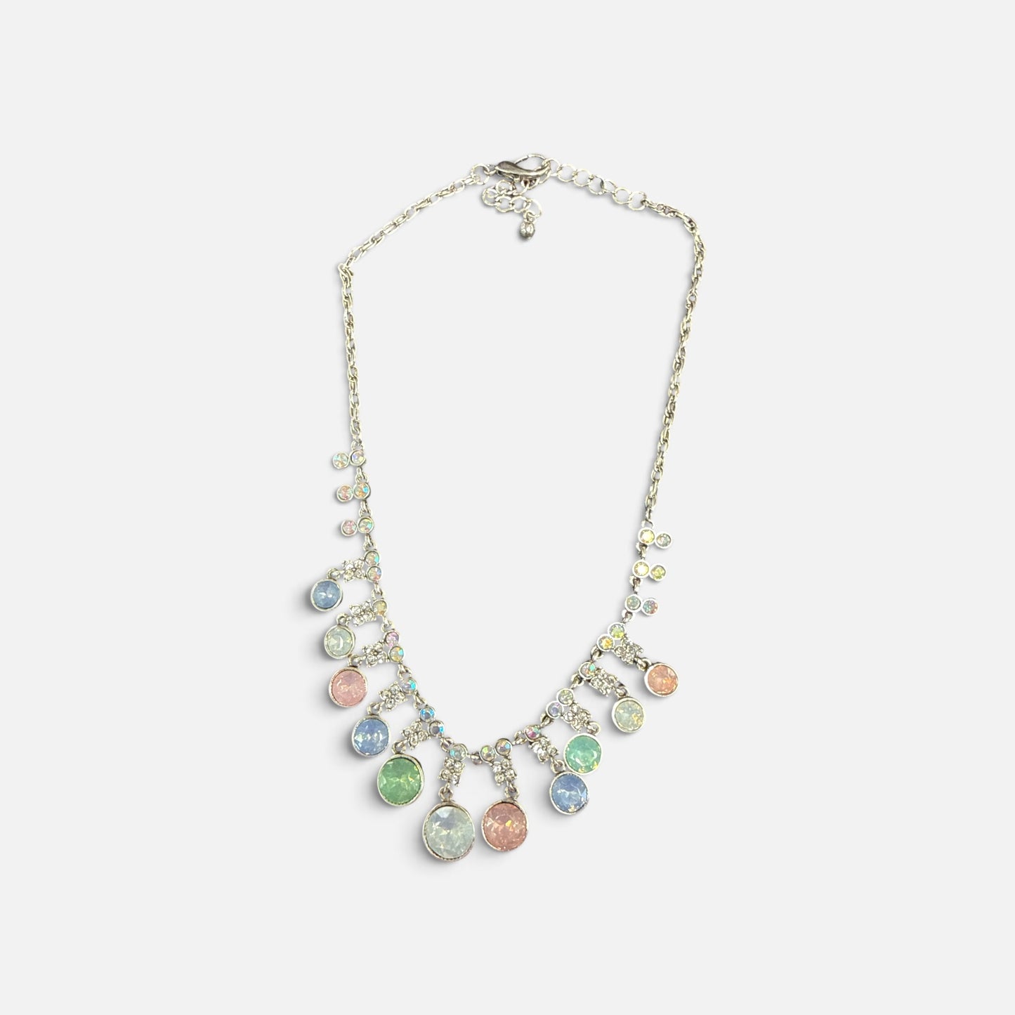 Alice  Small Crystal & Stone Collar Necklace