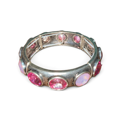 Alice Silver Round stone Bracelet