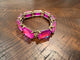 Fuchsia gold bracelet