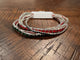 Alice Holiday Sparkle bracelet set with red, green and clear stones in silver-tone settings