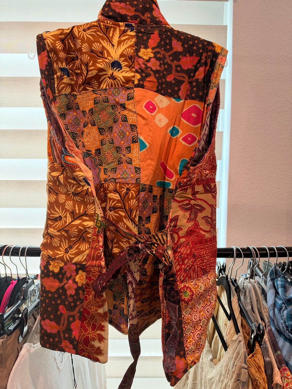 Jaded Gypsy Patchwork Soul Vest A - Amber Spice back