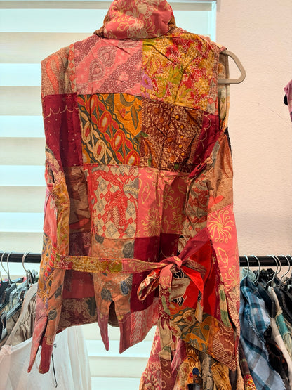 Jaded Gypsy Patchwork Soul Vest B - Rose Garden back