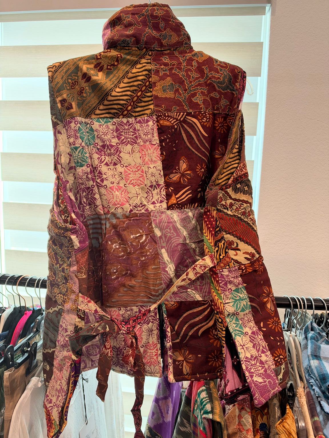 Jaded Gypsy Patchwork Soul Vest D - Plum Poetry back