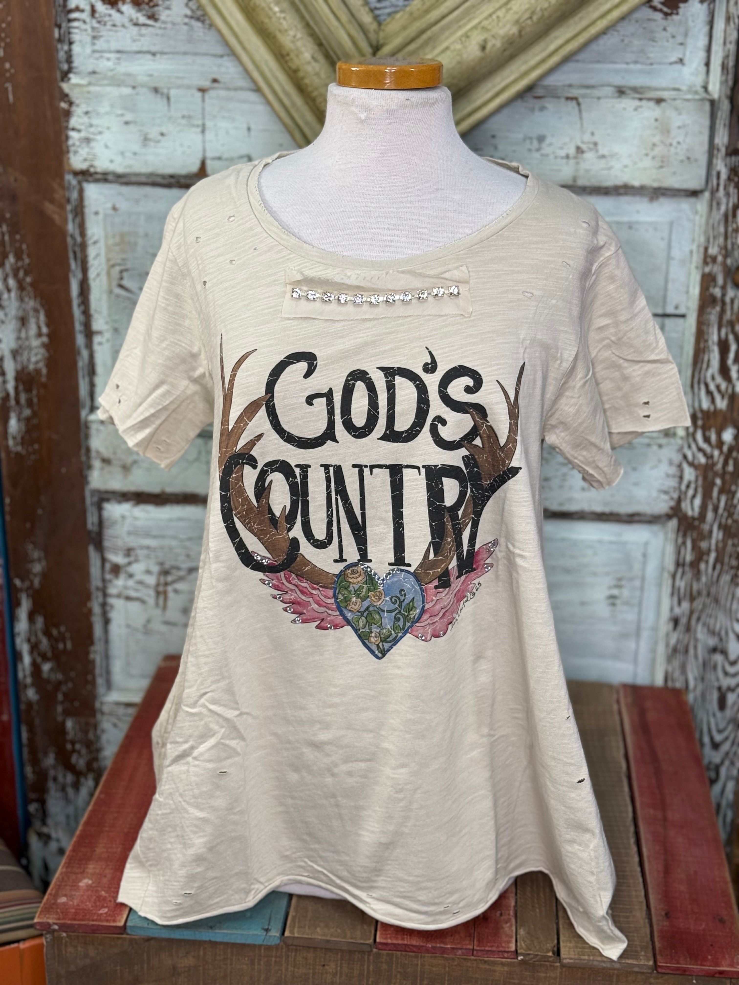 A Rare Bird Gods Contry Graphic Tee