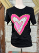 Graphic Pink Heart Tee