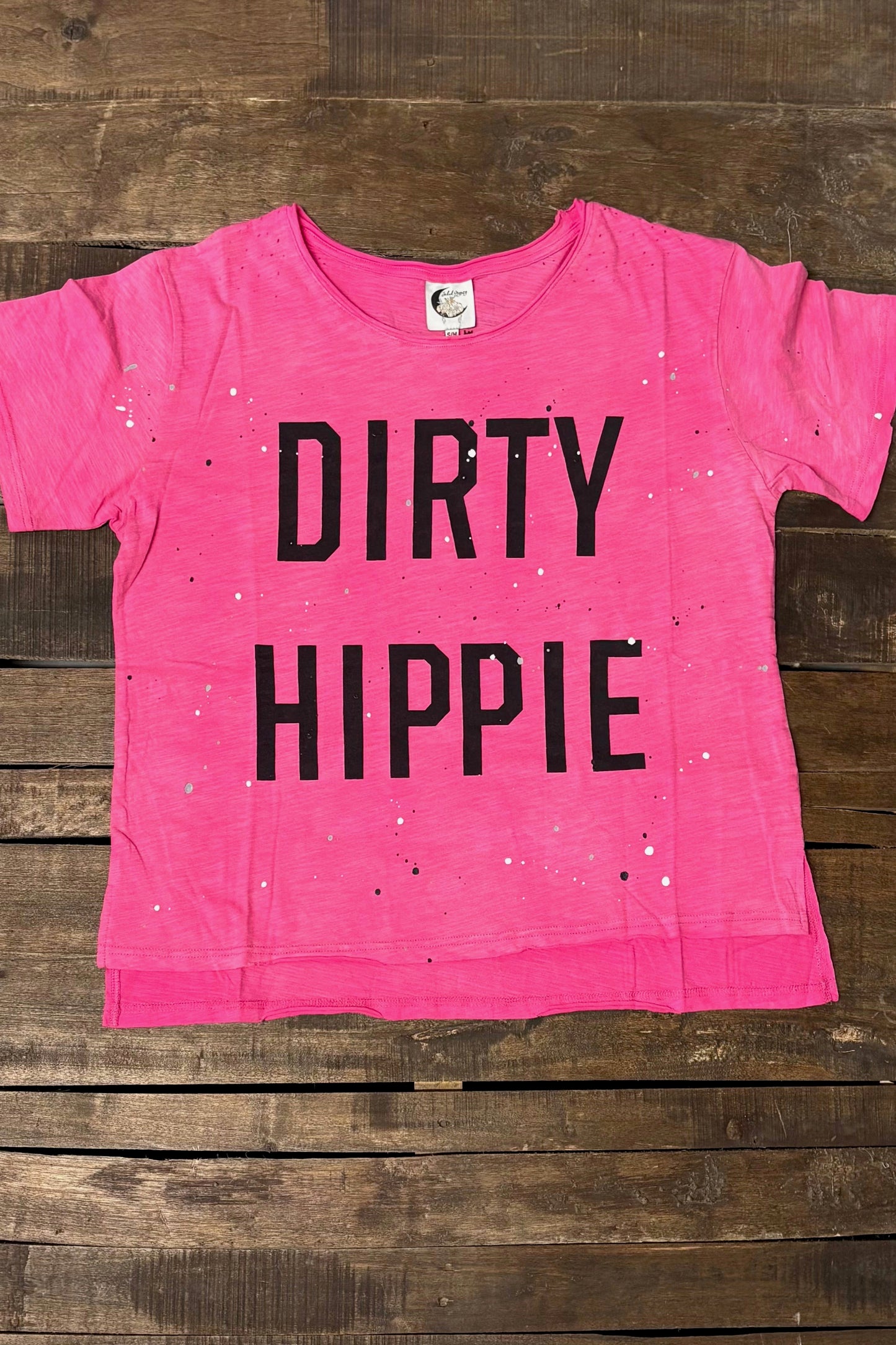 Pre-order Jaded Gypsy  Hot pink Dirty Hippy tee