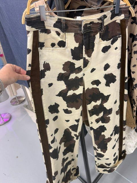 Pre-Order Oli & Hali Cow Print Pants #JP1115