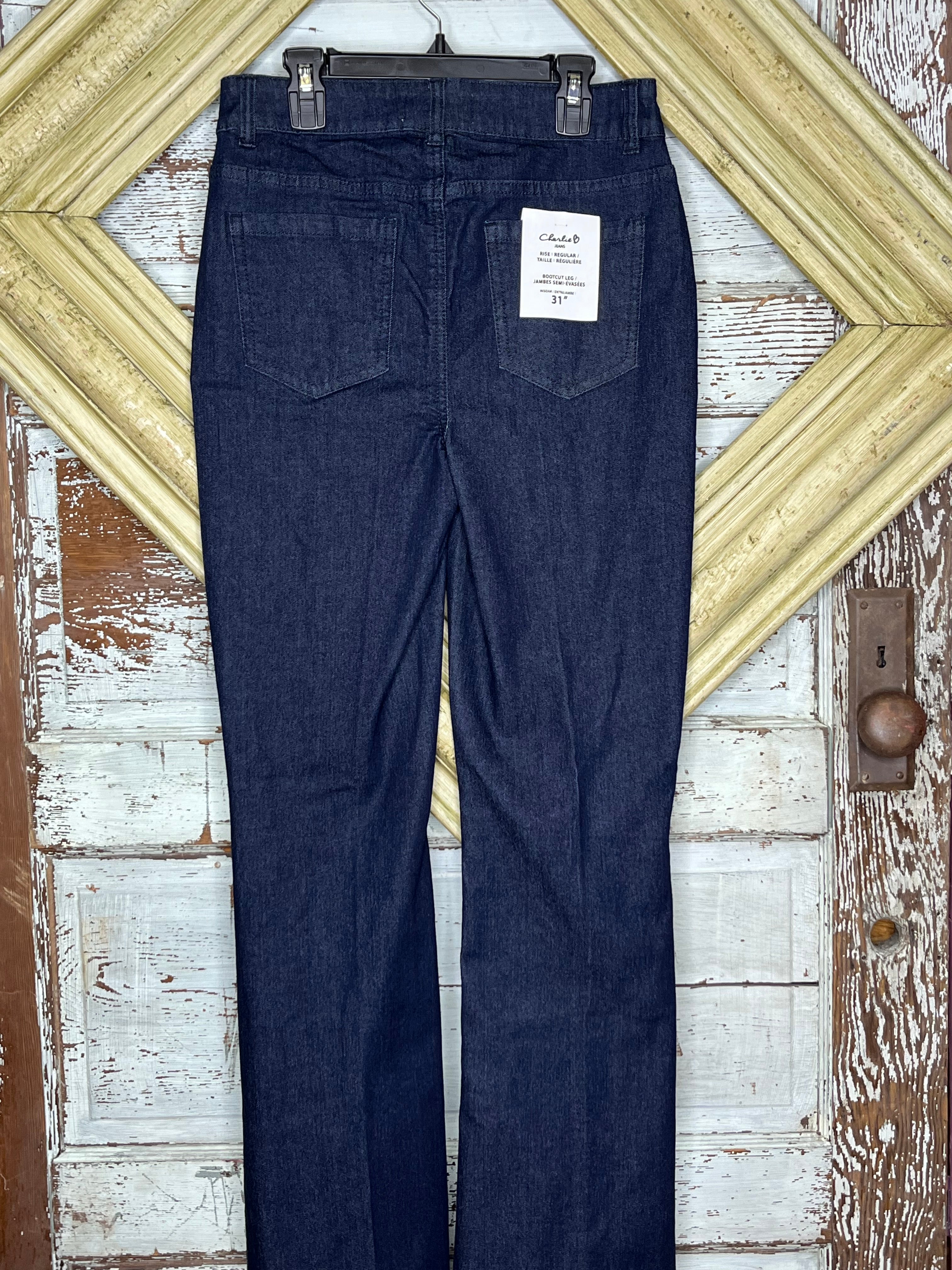 Raw Denim Bootcut Leg Pant
