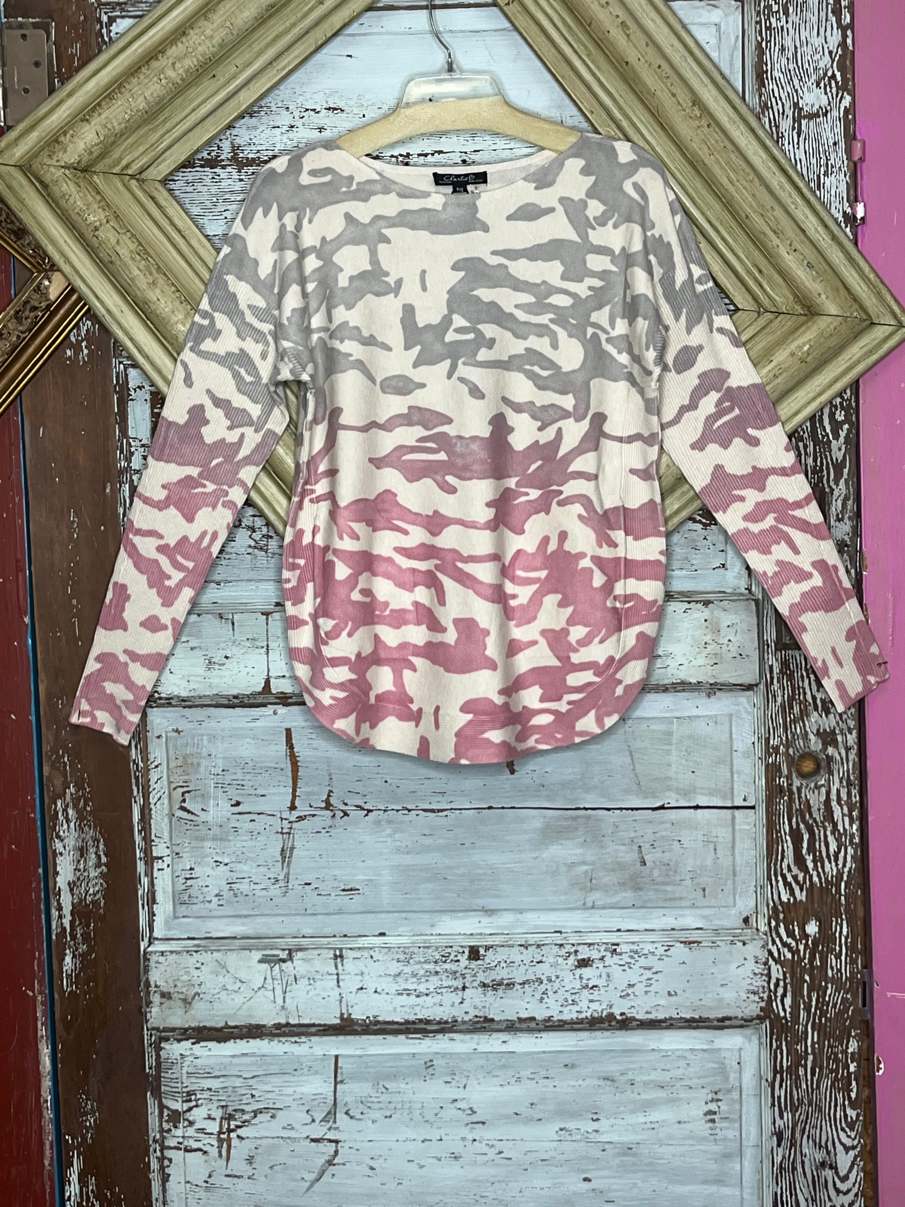 Round Hem Sweater Knit with Pockets