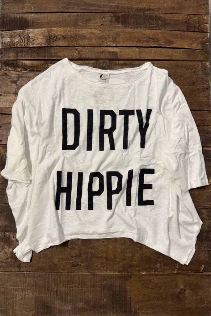 Jaded Gypsy Be Free Dirty Hippie Top-parchment