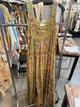Paper Lace PL-G774D green heart print dress with crochet straps