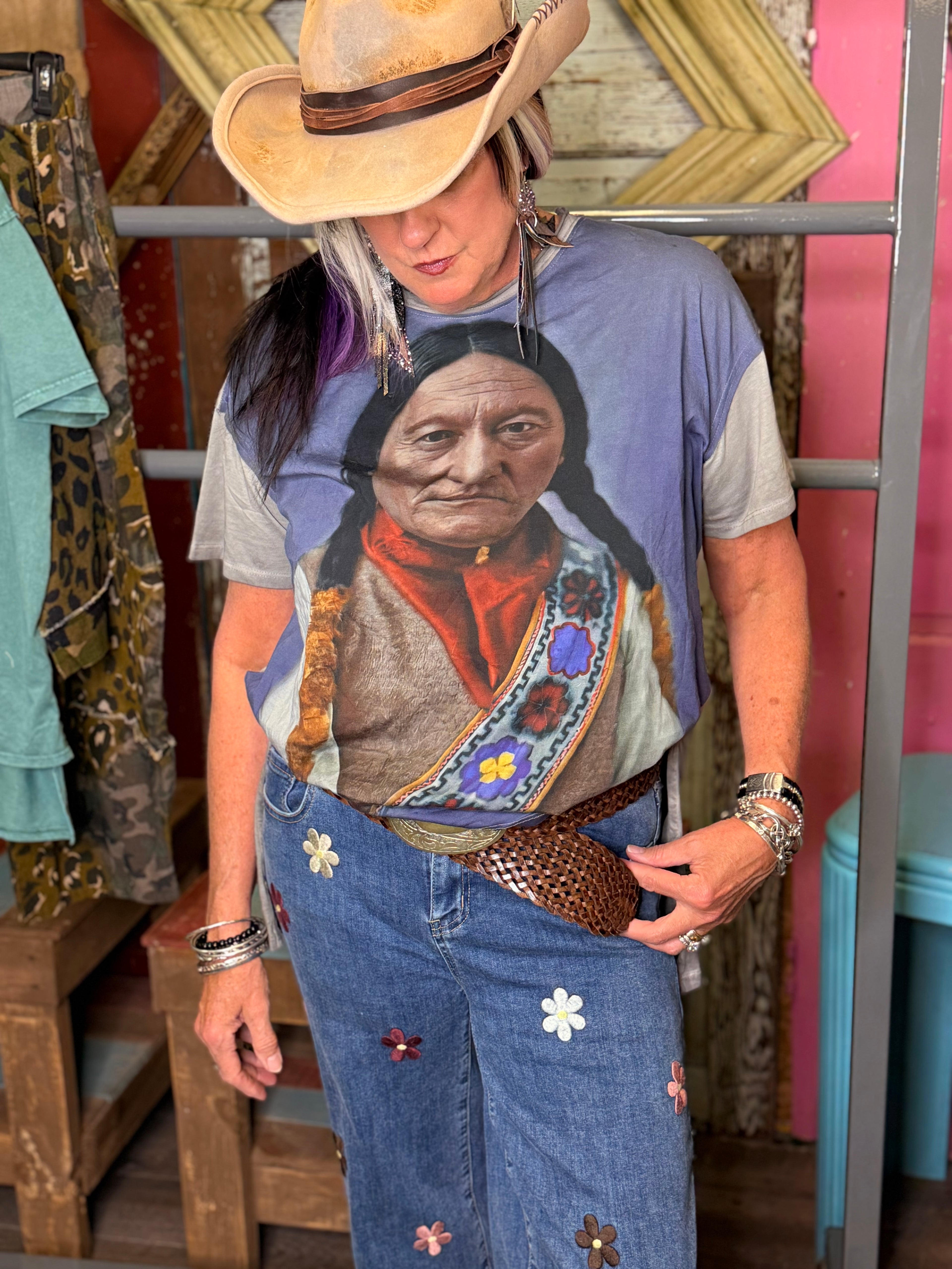 I Love Linen Tribal Roots Tee