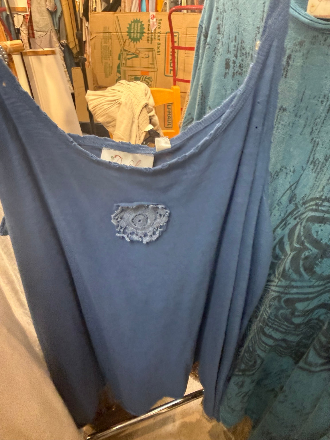Paper Lace RE10 Cami in Denim, One Size