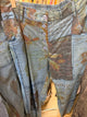 Paper Lace blue scripture patchwork pants PL-C806P
