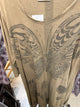 Paper Lace khaki butterfly dress PL-G630D
